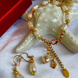 Brazalete & earrings set